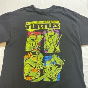 Teenage Mutant Ninja Turtles Black Graphic T-Shirt